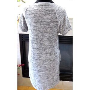 MeUndies Women's Hacci Shift Mini  Dress Made in USA  Gray  XS EUC